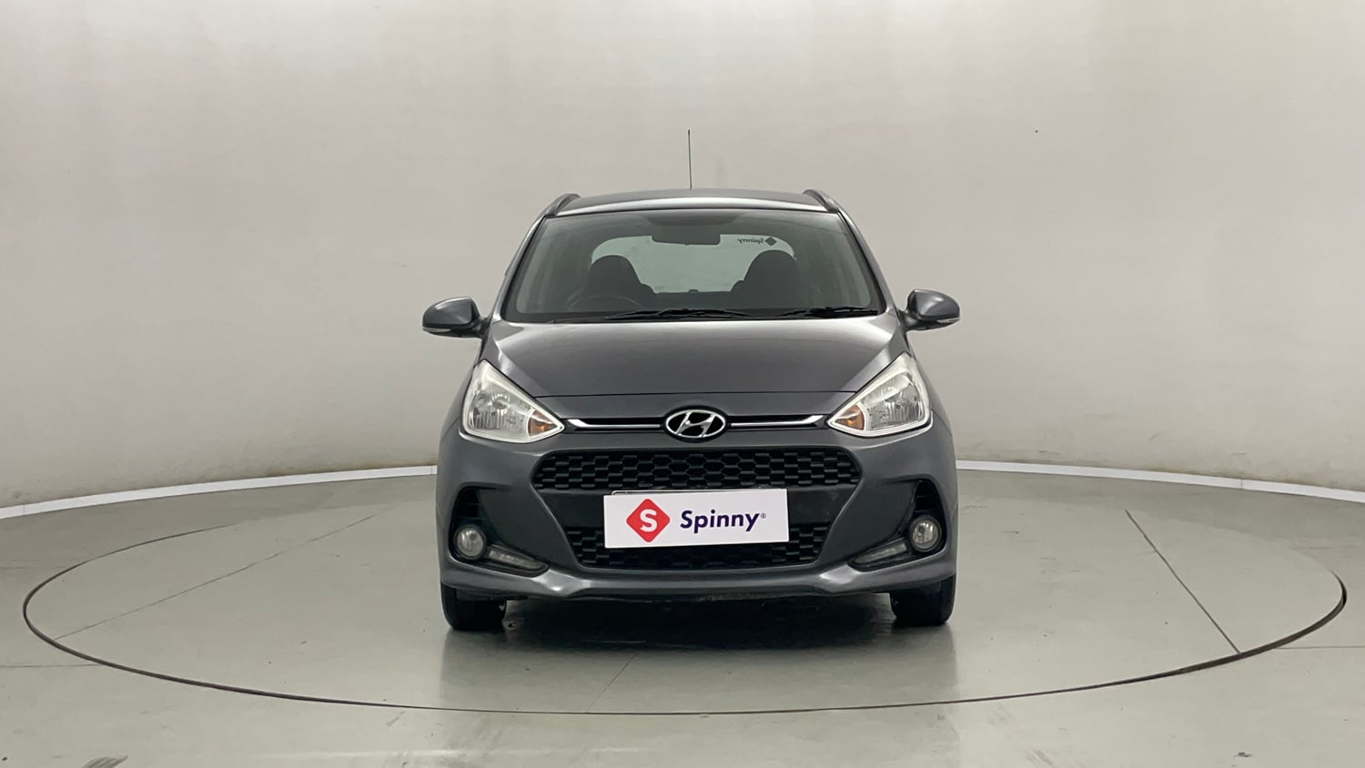 Used 2017 Hyundai Grand i10 Sportz (O) 1.2 Kappa VTVT Petrol Manual exterior FRONT VIEW