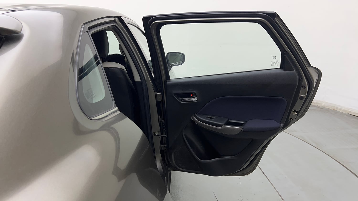 Used 2020 Maruti Suzuki Baleno Zeta Petrol Manual interior RIGHT REAR DOOR OPEN VIEW