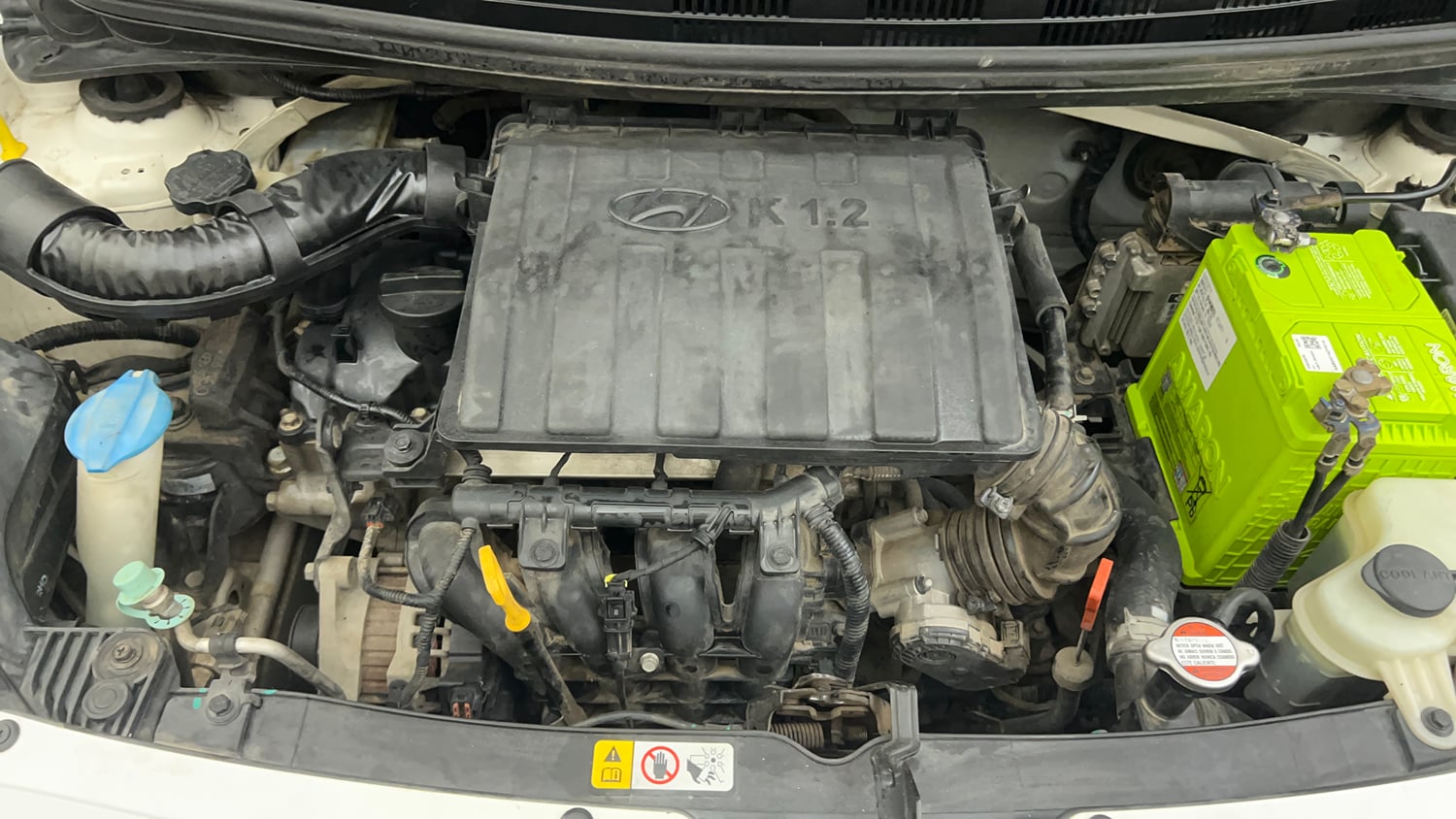 Used 2015 Hyundai Grand i10 Asta AT 1.2 Kappa VTVT Petrol Automatic engine ENGINE RIGHT SIDE VIEW