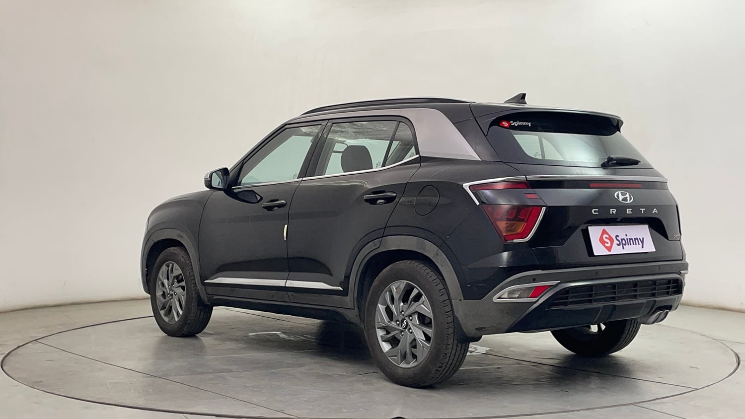 Used 2022 Hyundai Creta SX (O) 1.4 Turbo 7 DCT Petrol Automatic exterior LEFT REAR CORNER VIEW