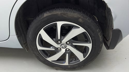 Used 2024 Toyota Glanza G Petrol Manual tyres LEFT REAR TYRE RIM VIEW