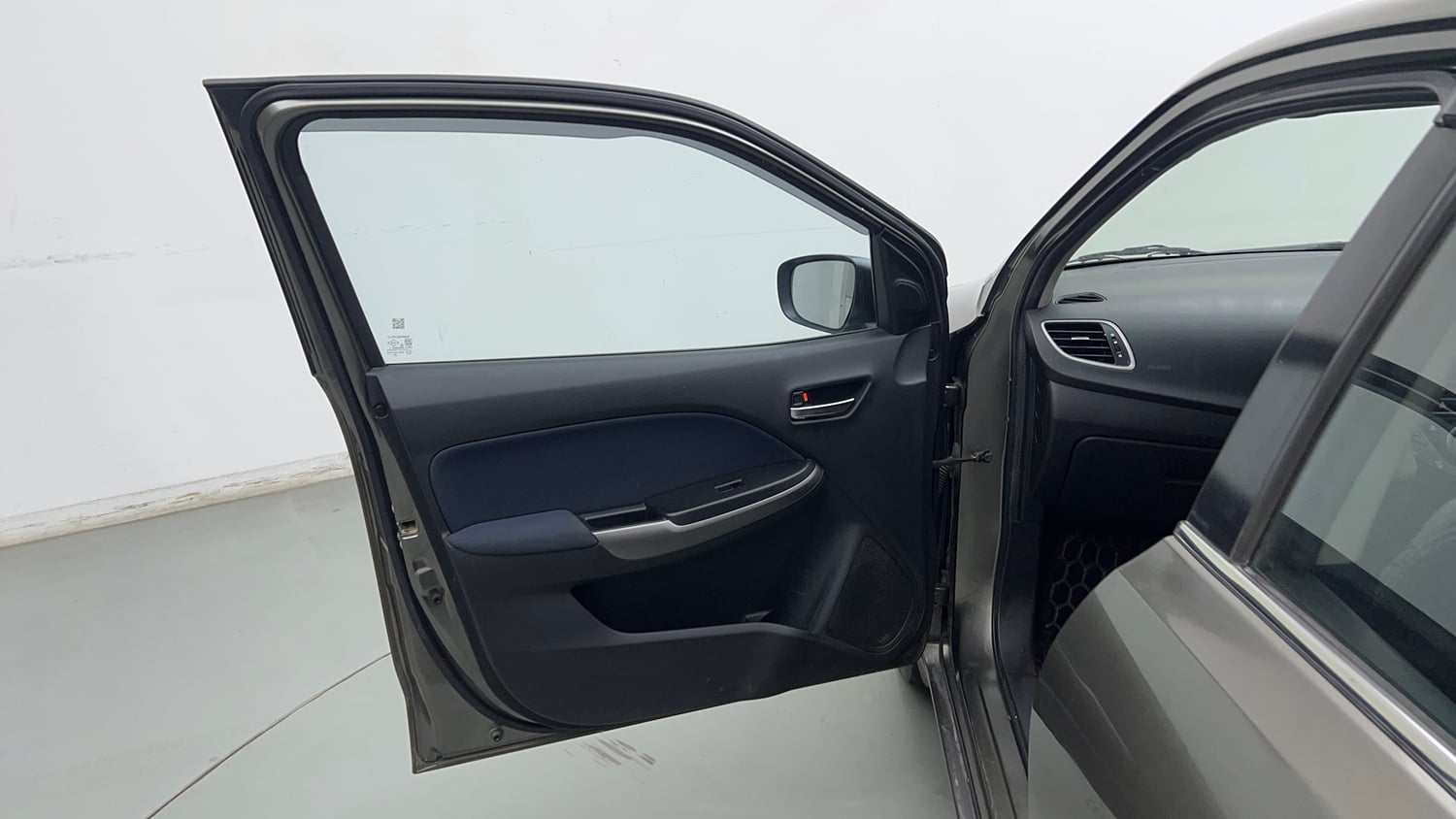 Used 2021 Maruti Suzuki Baleno Zeta Petrol Manual interior LEFT FRONT DOOR OPEN VIEW