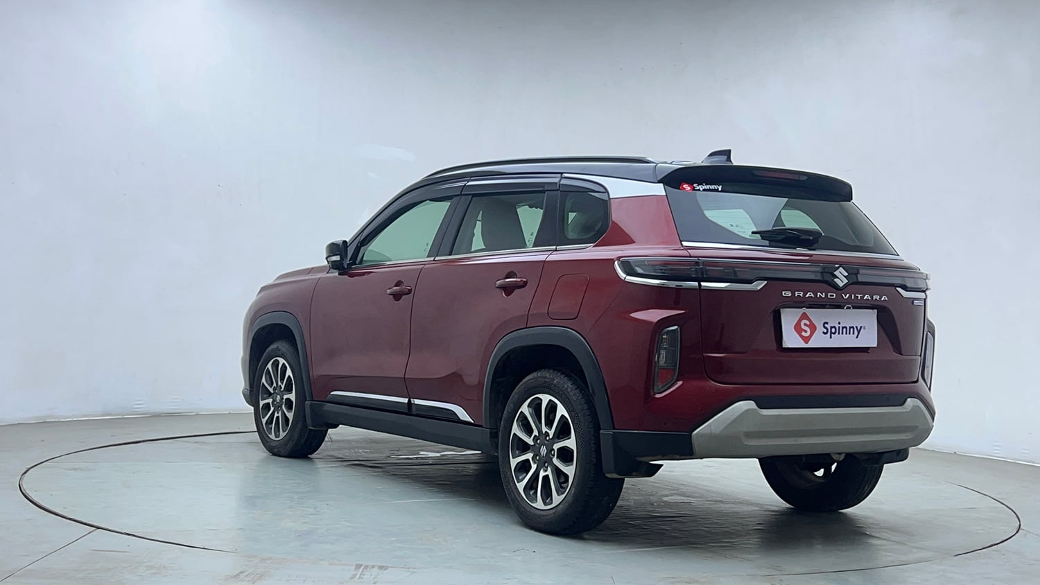 Used 2023 Maruti Suzuki Grand Vitara Alpha Dual Tone Smart Hybrid Petrol Manual exterior LEFT REAR CORNER VIEW