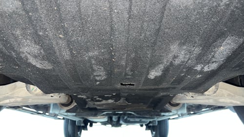 Used 2025 Mahindra Scorpio N Z8 Petrol MT 7 STR Petrol Manual extra FRONT LEFT UNDERBODY VIEW