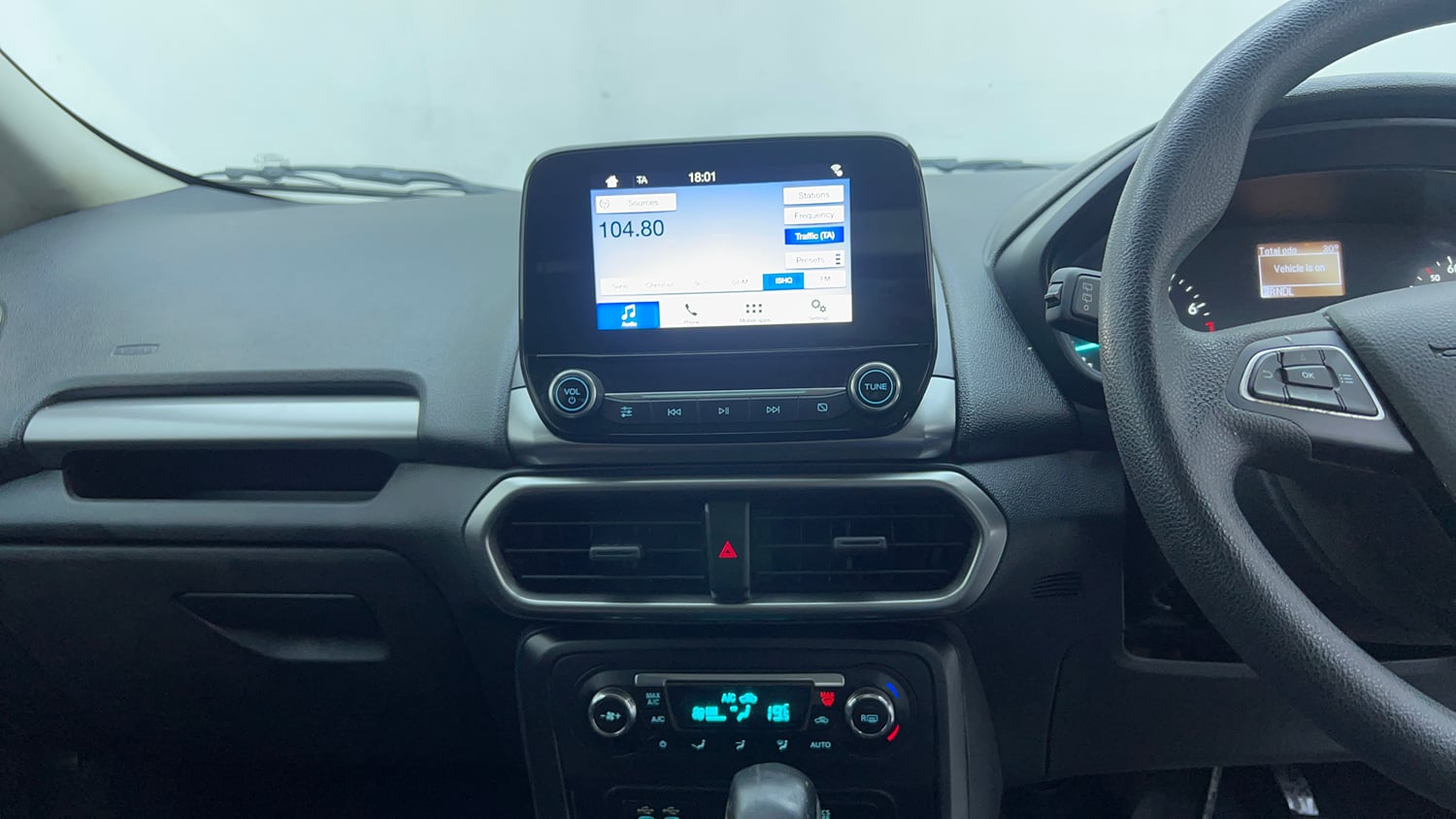 Used 2018 Ford EcoSport Trend + 1.5L Ti-VCT AT Petrol Automatic top_features Touch screen infotainment system