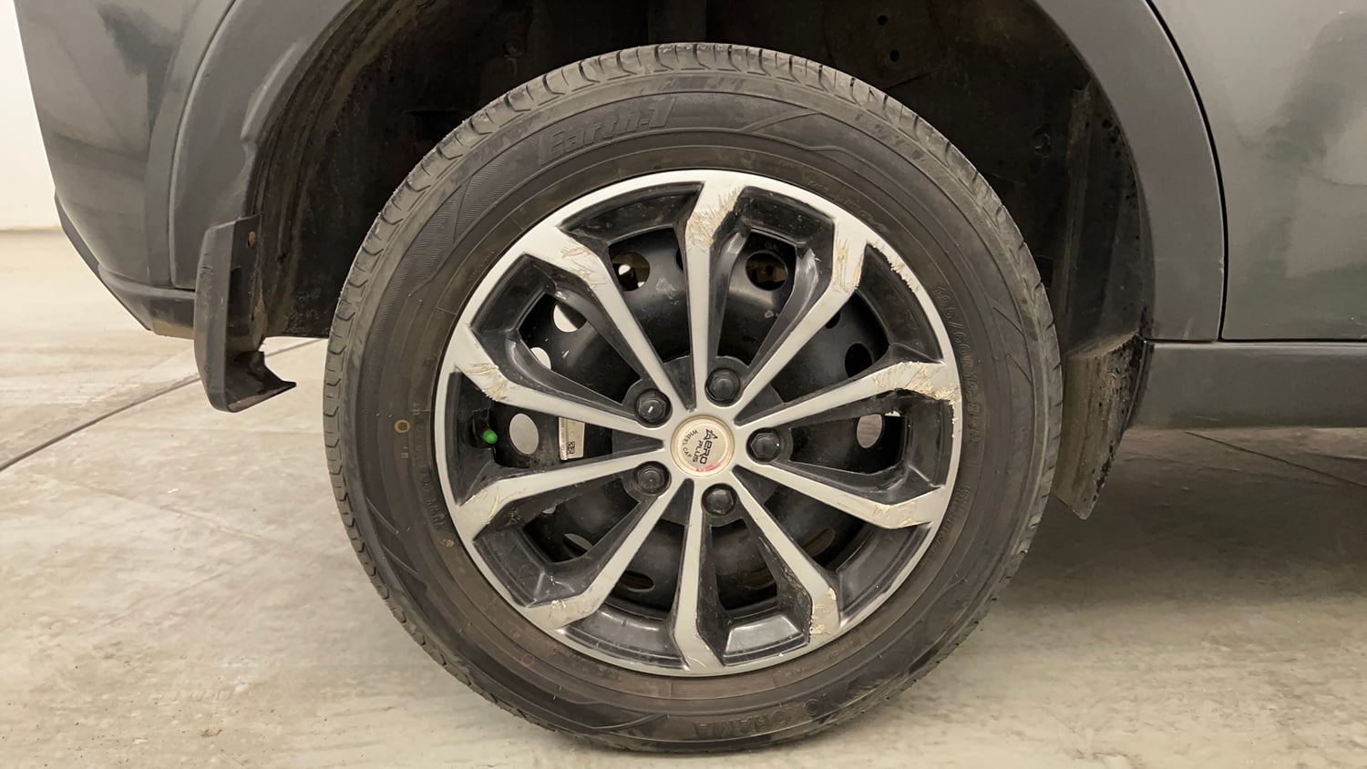Used 2023 Tata Nexon XM (S) Diesel Diesel Manual tyres RIGHT REAR TYRE RIM VIEW