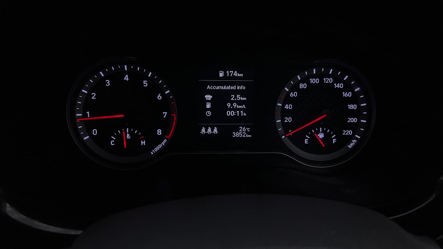 Used 2025 Hyundai Grand i10 Nios Sportz (O) 1.2 Kappa VTVT Petrol Manual interior CLUSTERMETER VIEW
