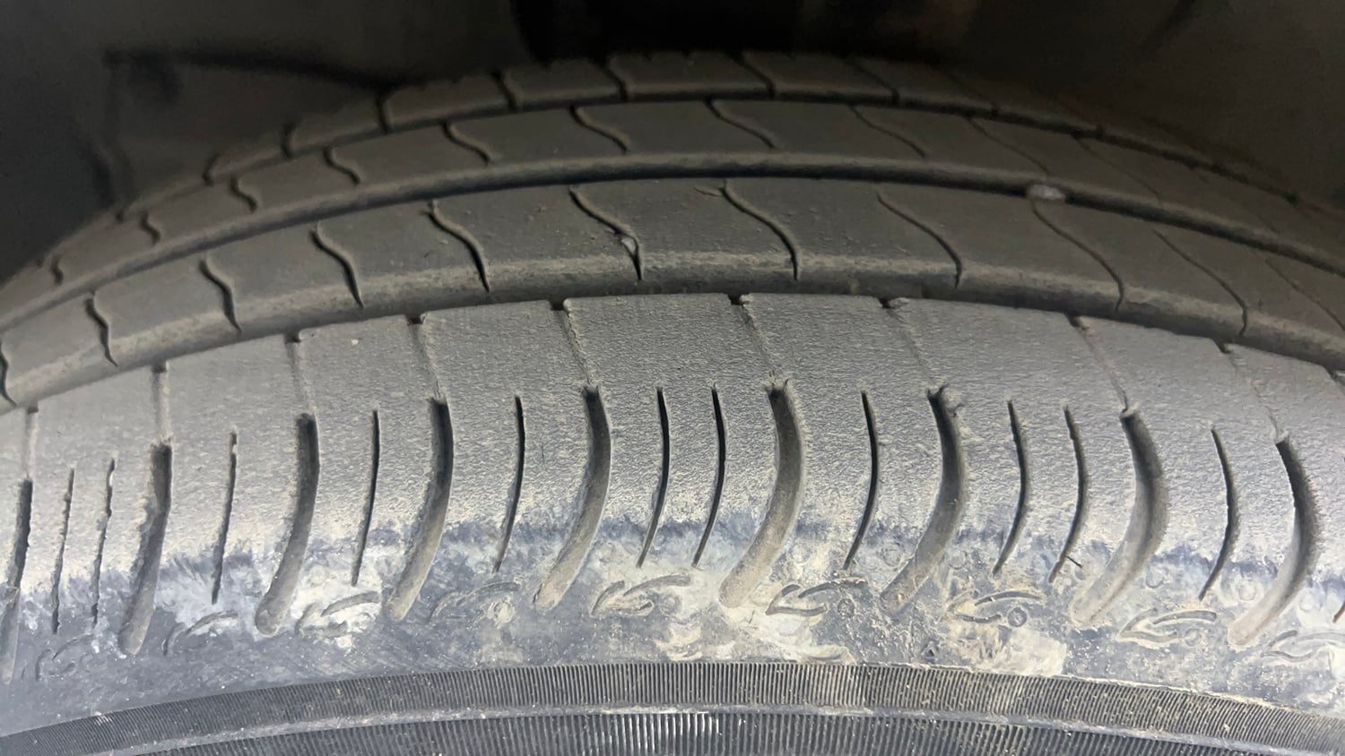 Used 2023 Maruti Suzuki Wagon R ZXI Plus 1.2 AGS Petrol Automatic tyres LEFT FRONT TYRE TREAD VIEW