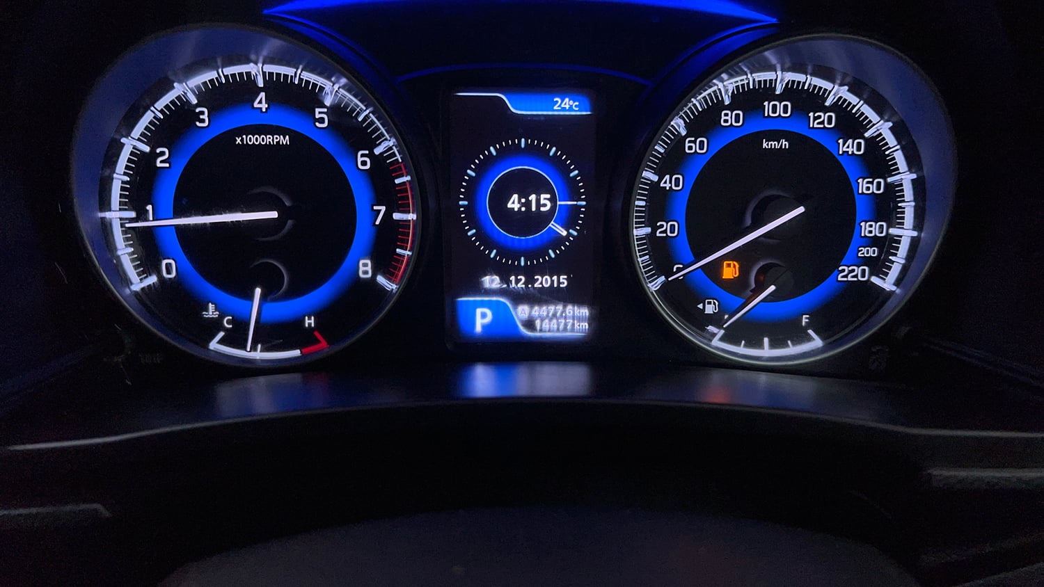 Used 2021 Toyota Glanza V CVT Petrol Automatic interior CLUSTERMETER VIEW