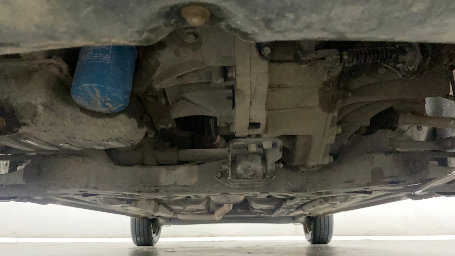 Used 2017 Hyundai Grand i10 Sportz (O) 1.2 Kappa VTVT Petrol Manual extra FRONT LEFT UNDERBODY VIEW