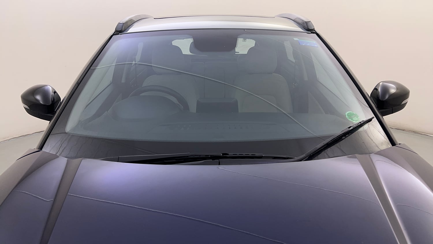Used 2023 Tata Nexon XZ Plus LUXS Dual Tone Petrol Manual exterior FRONT WINDSHIELD VIEW