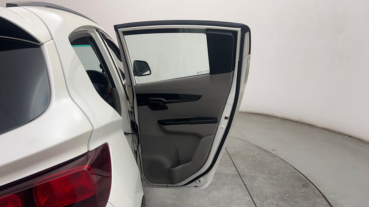 Used 2016 Mahindra KUV100 K4 6 STR Petrol Manual interior RIGHT REAR DOOR OPEN VIEW