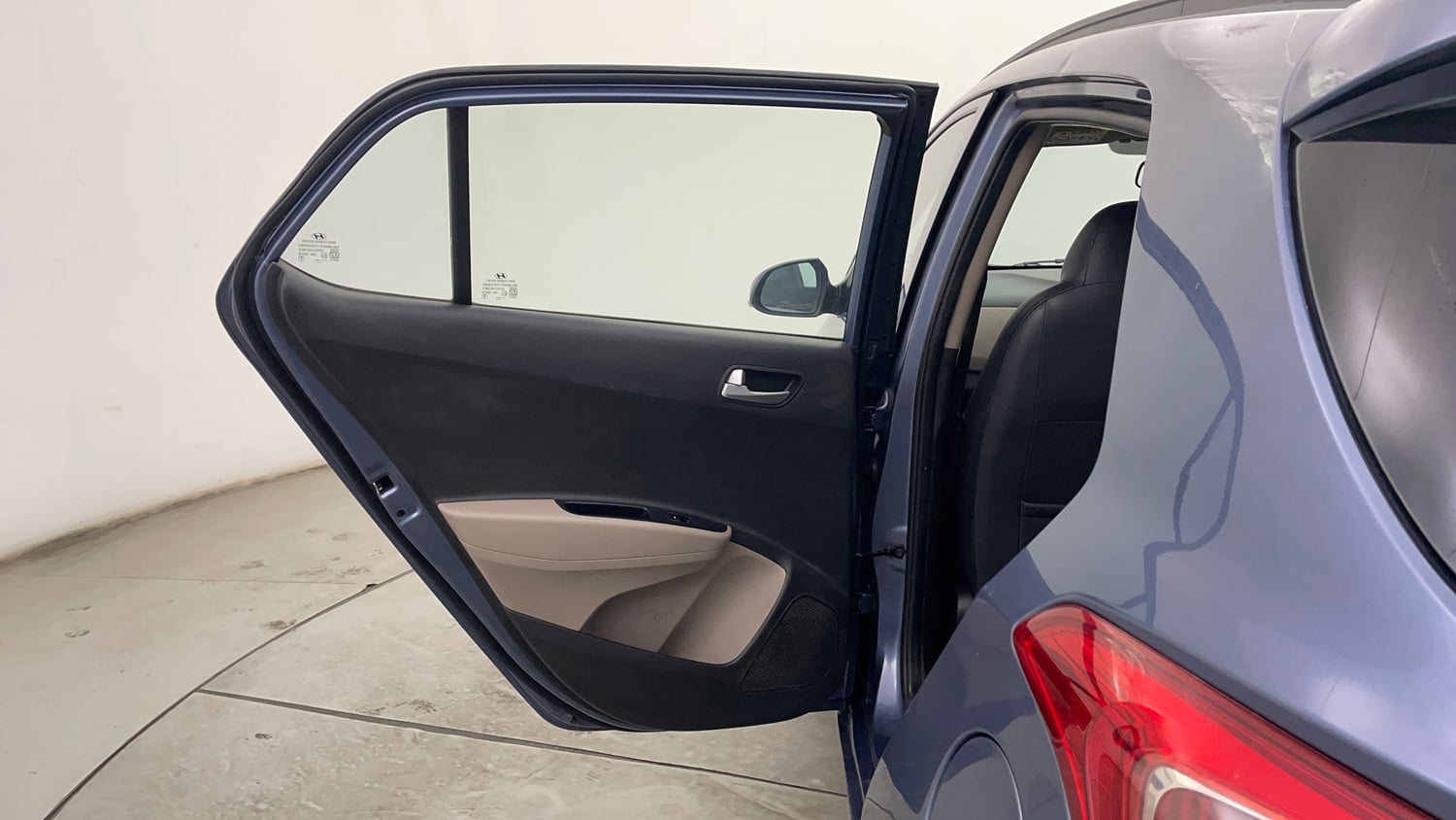 Used 2016 Hyundai Grand i10 Asta 1.2 Kappa VTVT Petrol Manual interior LEFT REAR DOOR OPEN VIEW