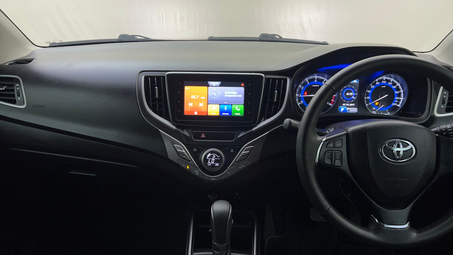 Used 2021 Toyota Glanza V CVT Petrol Automatic interior MUSIC SYSTEM & AC CONTROL VIEW