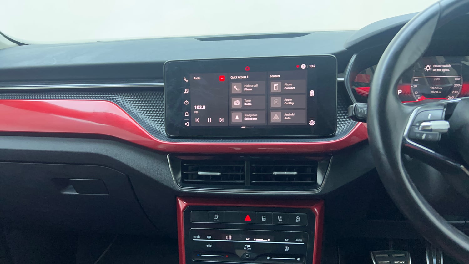 Used 2022 Skoda Kushaq Monte Carlo 1.5L TSI DSG Petrol Automatic interior MUSIC SYSTEM & AC CONTROL VIEW