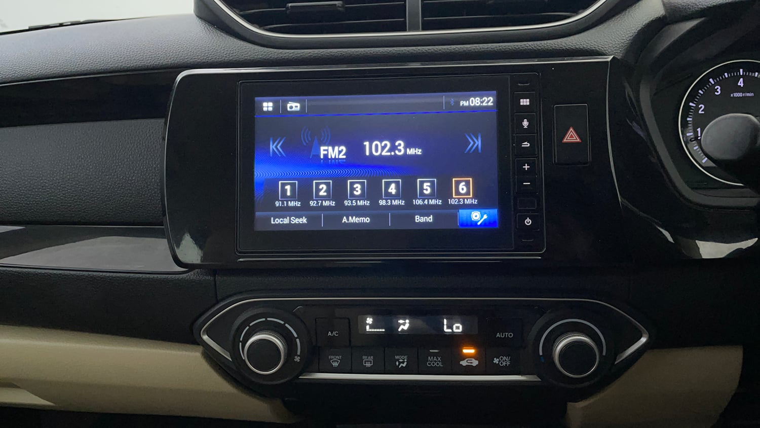 Used 2020 Honda Amaze 1.2 VX CVT Petrol Petrol Automatic interior MUSIC SYSTEM & AC CONTROL VIEW