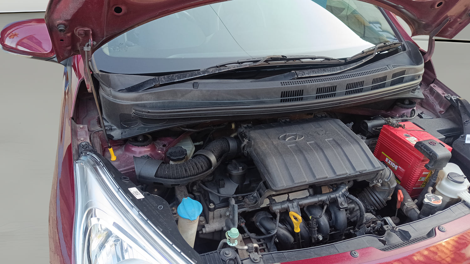 Used 2015 Hyundai Grand i10 Asta AT 1.2 Kappa VTVT Petrol Automatic engine ENGINE RIGHT SIDE VIEW