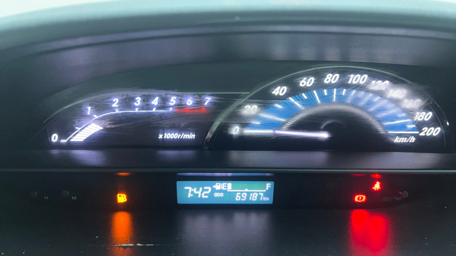 Used 2018 Toyota Etios Liva VXD Diesel Manual interior CLUSTERMETER VIEW