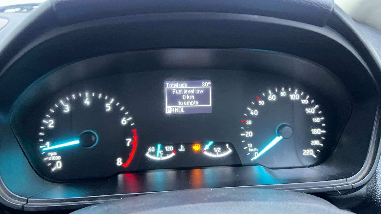 Used 2018 Ford EcoSport Trend + 1.5L Ti-VCT AT Petrol Automatic interior CLUSTERMETER VIEW