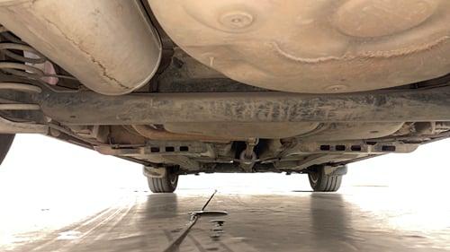 Used 2016 Volkswagen Polo Highline1.2L (P) Petrol Manual extra REAR UNDERBODY VIEW (TAKEN FROM REAR)