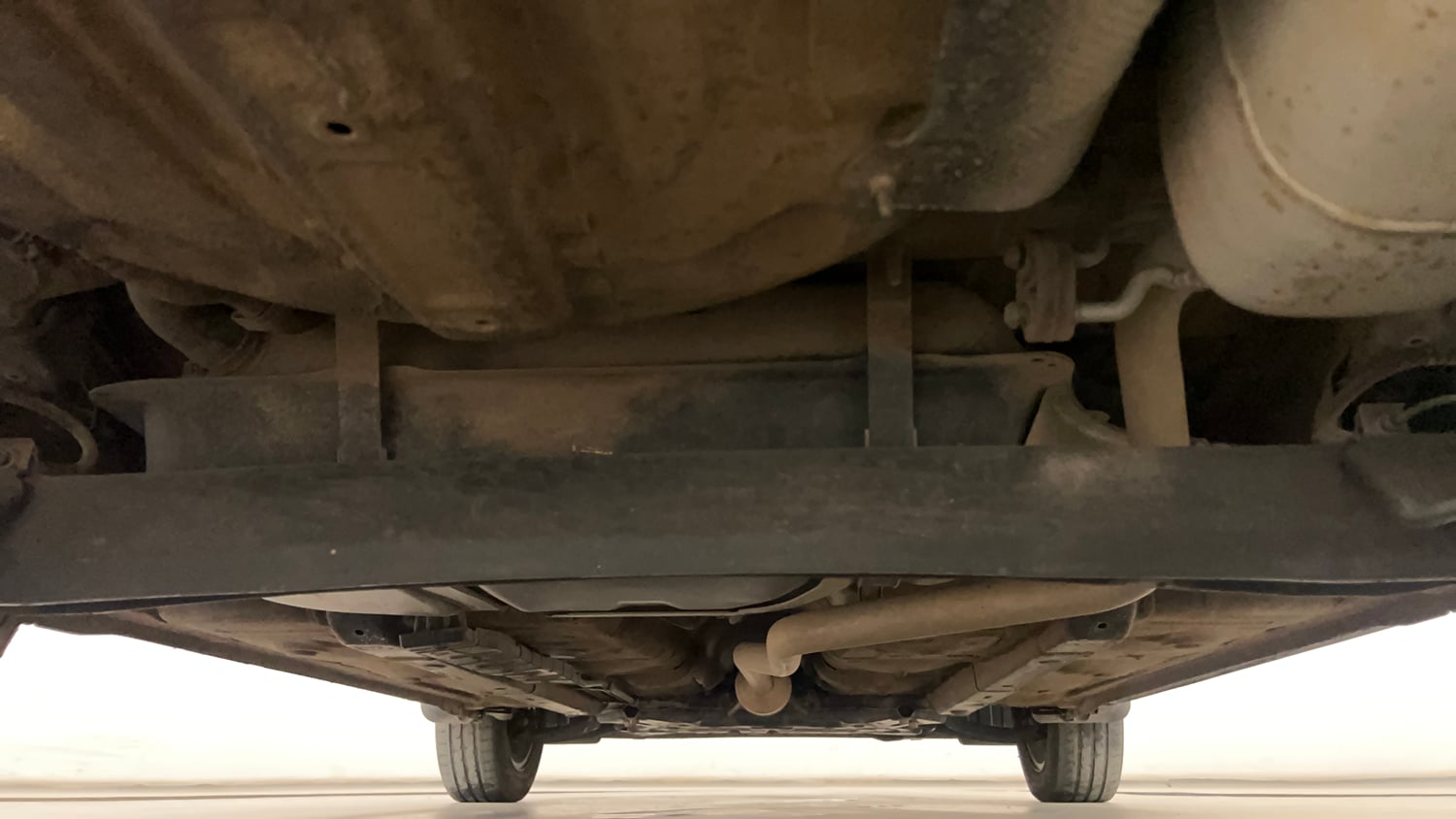 Used 2022 Hyundai Grand i10 Nios Sportz 1.2 Kappa VTVT Petrol Manual extra REAR UNDERBODY VIEW (TAKEN FROM REAR)
