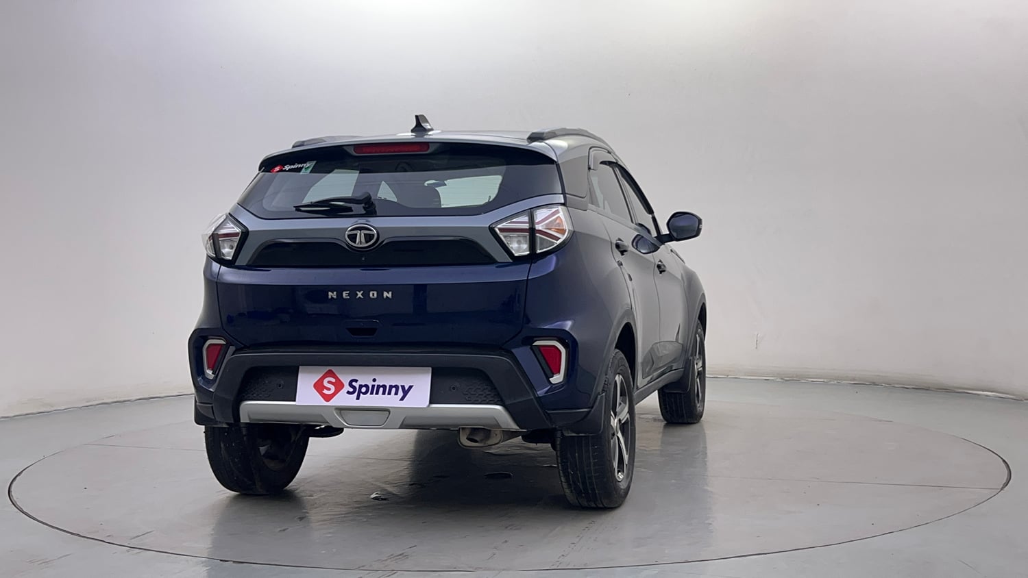 Used 2023 Tata Nexon XZ Plus LUXS Dual Tone Petrol Manual exterior RIGHT REAR CORNER VIEW