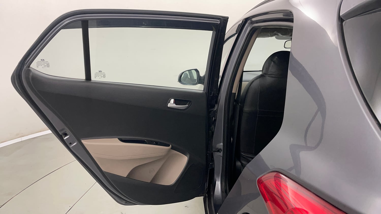Used 2017 Hyundai Grand i10 Sportz (O) 1.2 Kappa VTVT Petrol Manual interior LEFT REAR DOOR OPEN VIEW