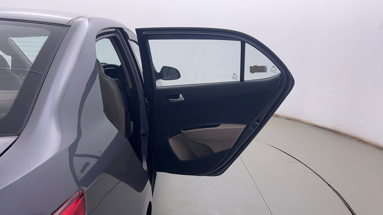Used 2019 Hyundai Xcent SX Petrol Manual interior RIGHT REAR DOOR OPEN VIEW