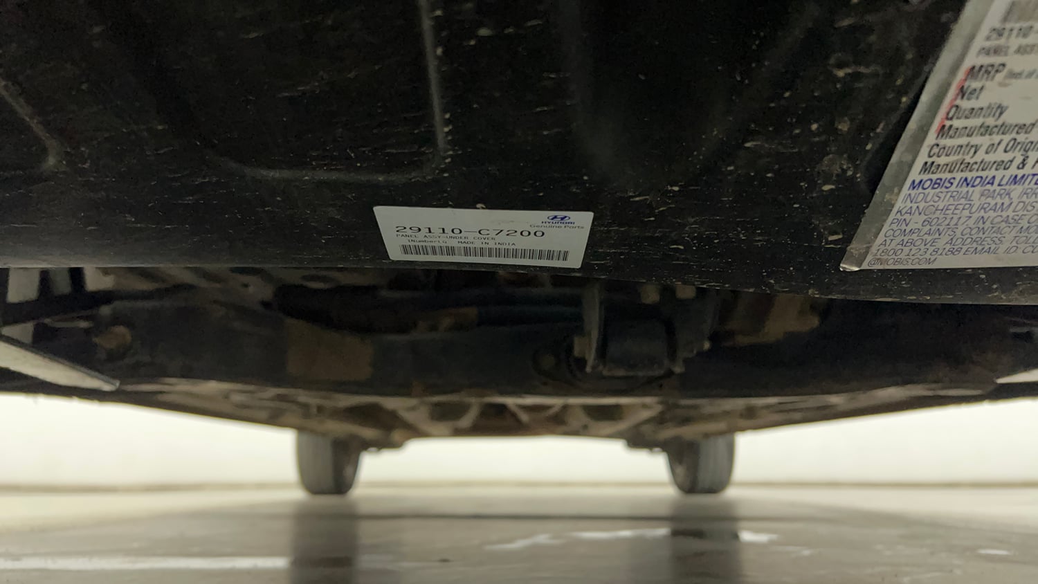 Used 2020 Hyundai Elite i20 Sportz Plus 1.2 Petrol Manual extra FRONT LEFT UNDERBODY VIEW
