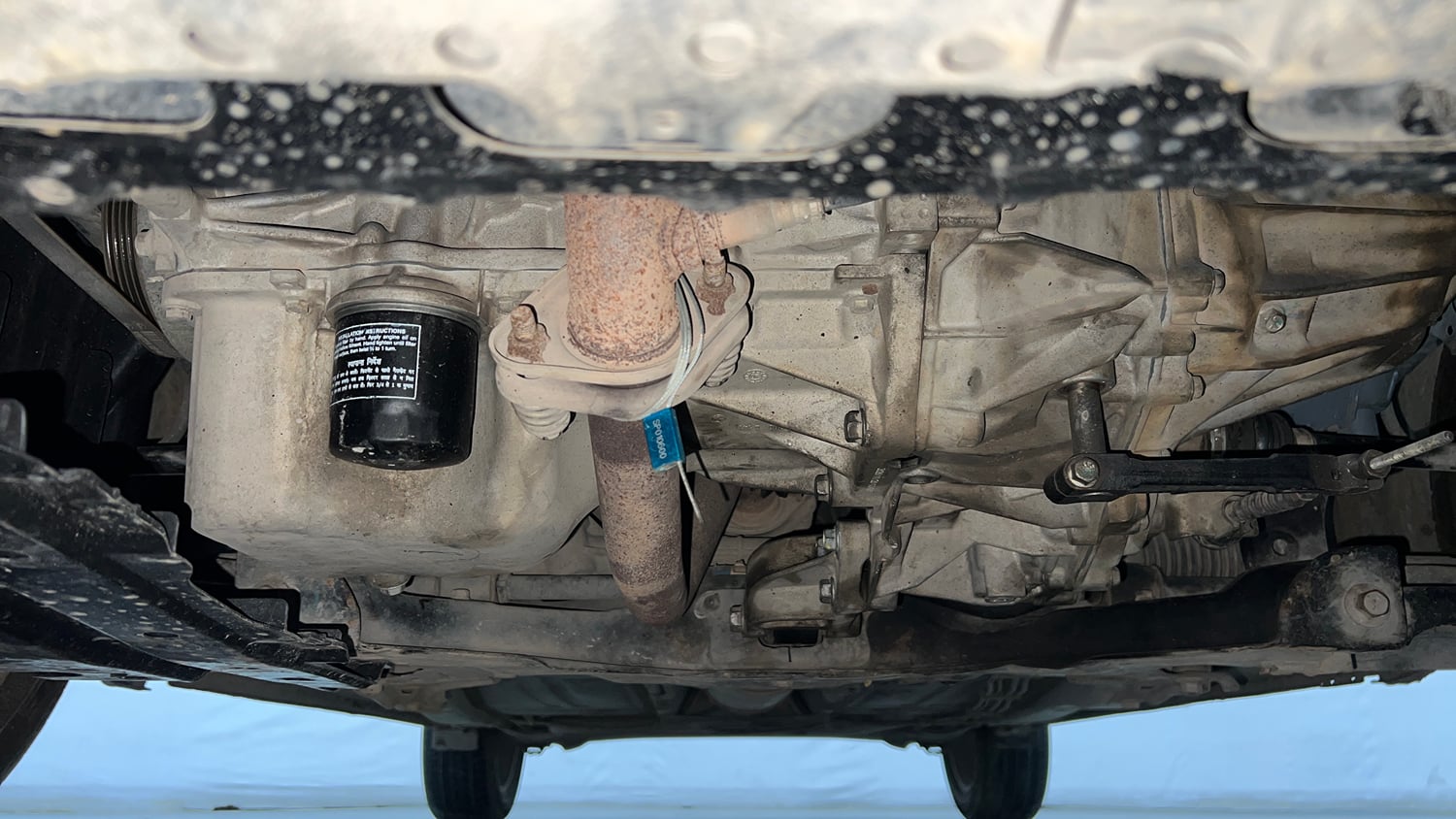 Used 2020 Maruti Suzuki Baleno Zeta Petrol Manual extra FRONT LEFT UNDERBODY VIEW