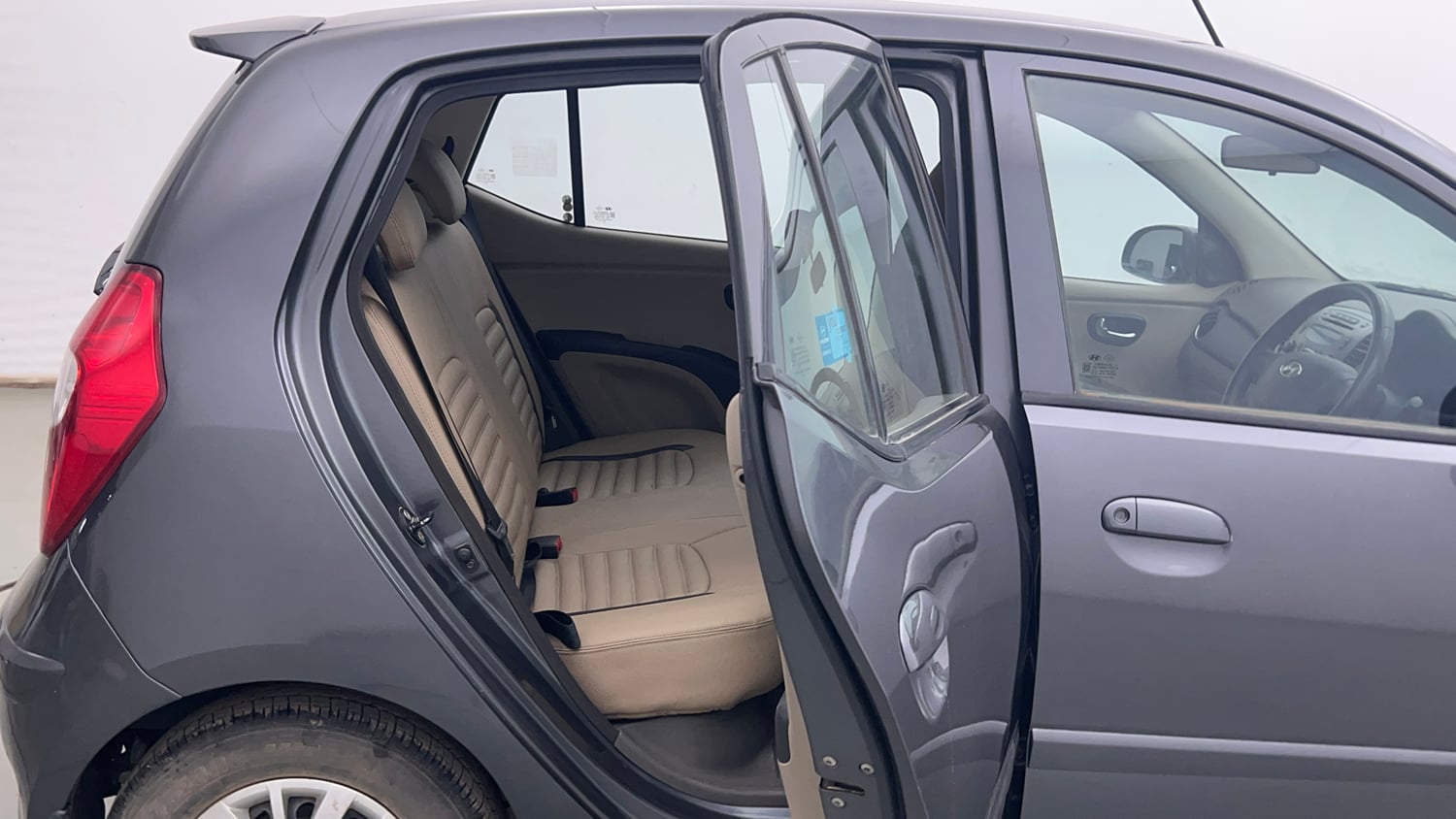 Used 2013 Hyundai i10 Sportz 1.2 Kappa2 Petrol Manual interior RIGHT SIDE REAR DOOR CABIN VIEW