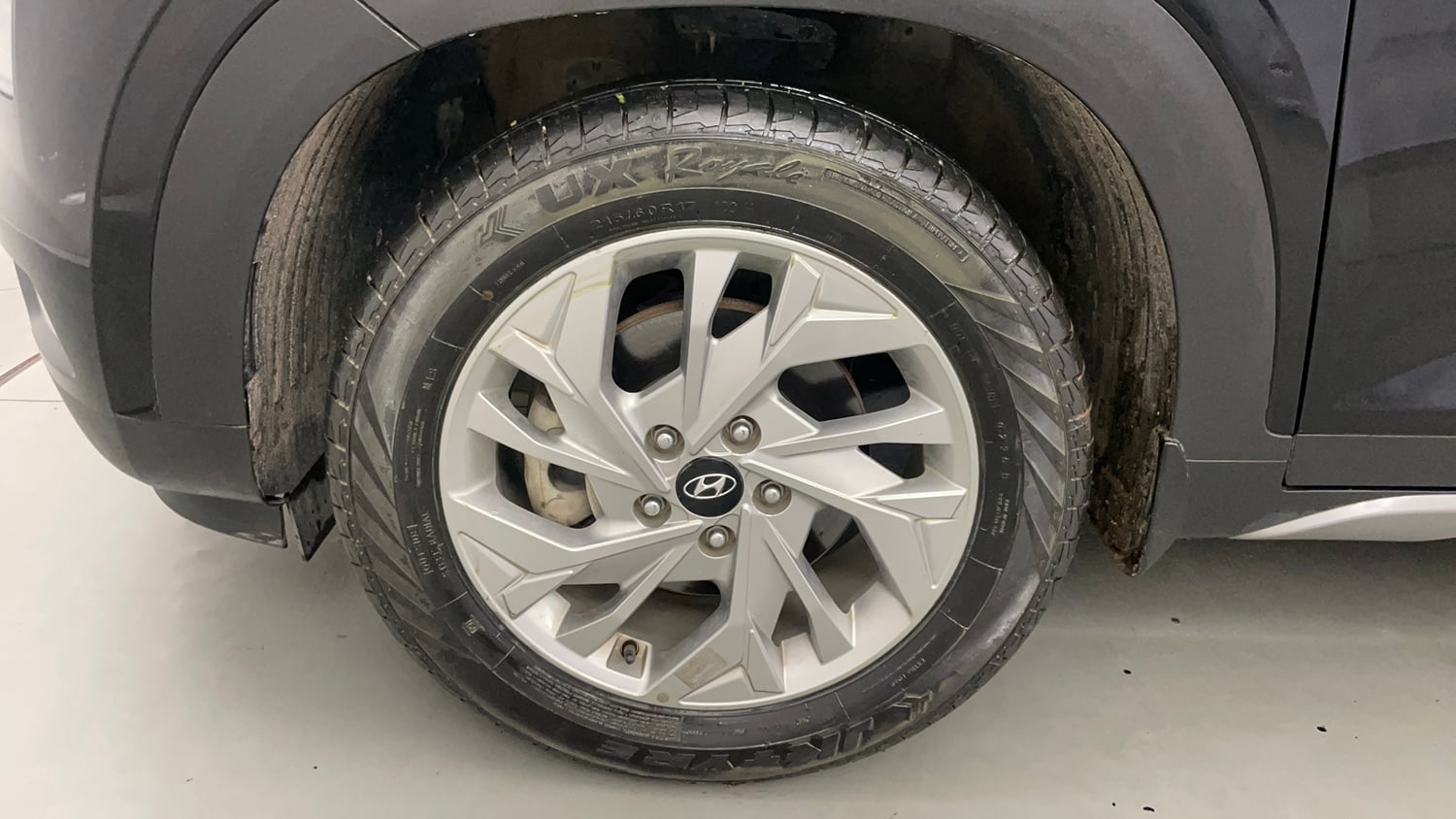 Used 2021 Hyundai Creta SX 1.5 Petrol Executive Petrol Manual tyres LEFT FRONT TYRE RIM VIEW