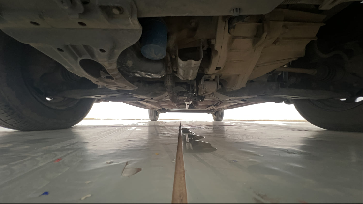 Used 2013 Hyundai i10 Sportz 1.2 Kappa2 Petrol Manual extra FRONT LEFT UNDERBODY VIEW