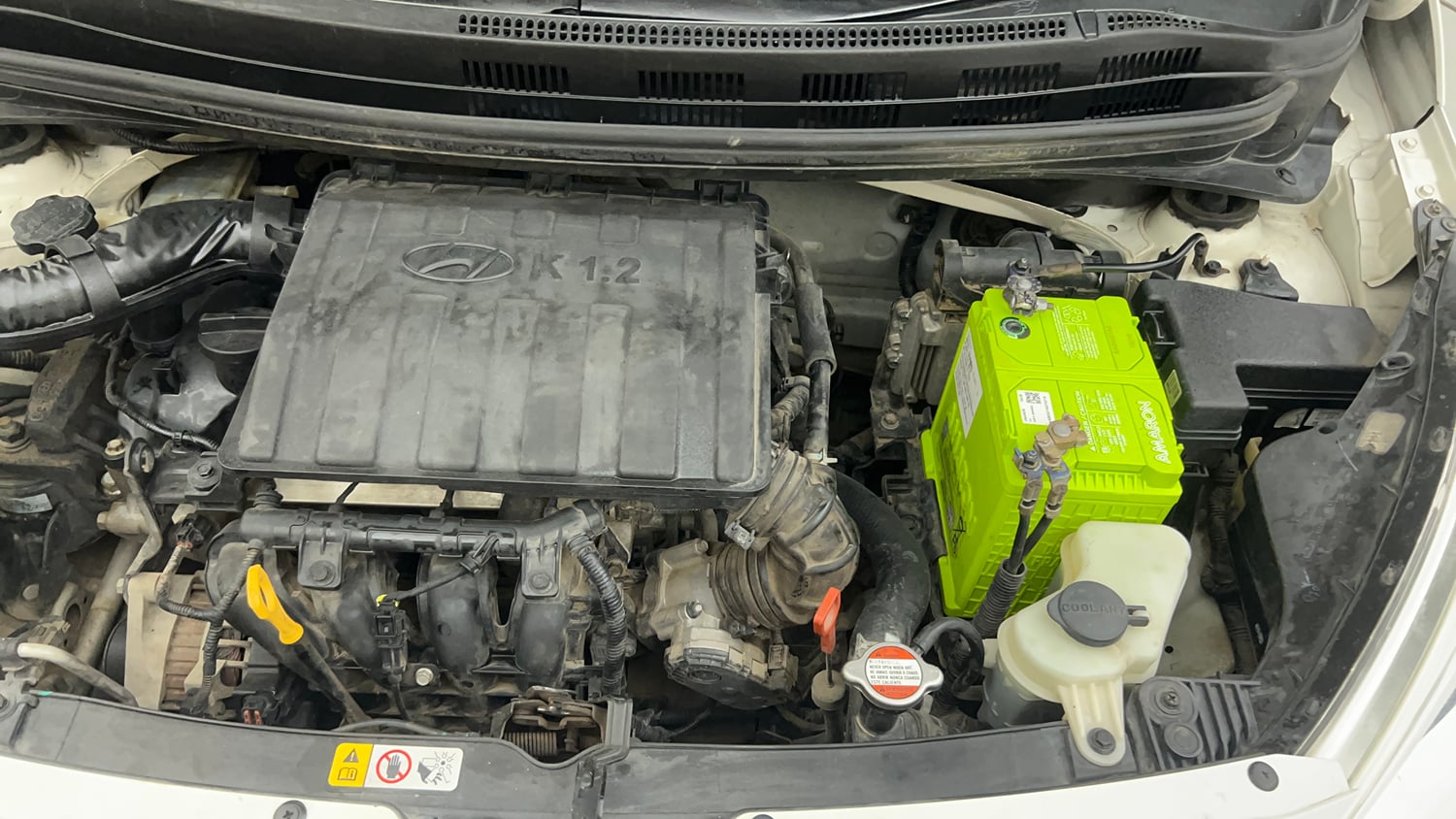 Used 2015 Hyundai Grand i10 Asta AT 1.2 Kappa VTVT Petrol Automatic engine ENGINE LEFT SIDE VIEW