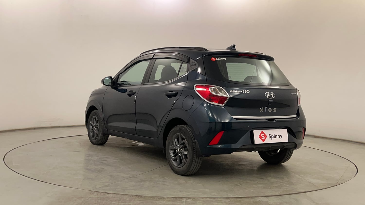 Used 2022 Hyundai Grand i10 Nios Sportz 1.2 Kappa VTVT Petrol Manual exterior LEFT REAR CORNER VIEW