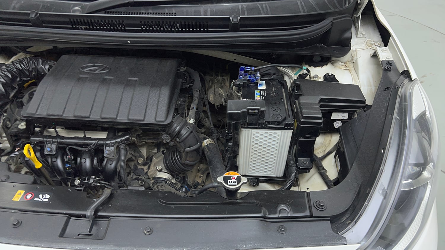 Used 2023 Hyundai Grand i10 Nios Sportz 1.2 Kappa VTVT Petrol Manual engine ENGINE LEFT SIDE VIEW