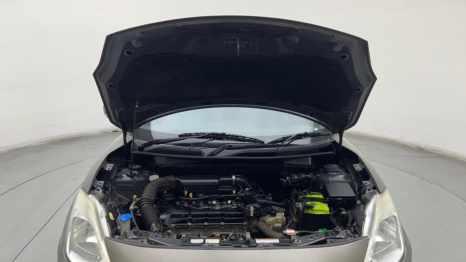 Used 2017 Maruti Suzuki Dzire VXi AMT Petrol Automatic engine ENGINE & BONNET OPEN FRONT VIEW
