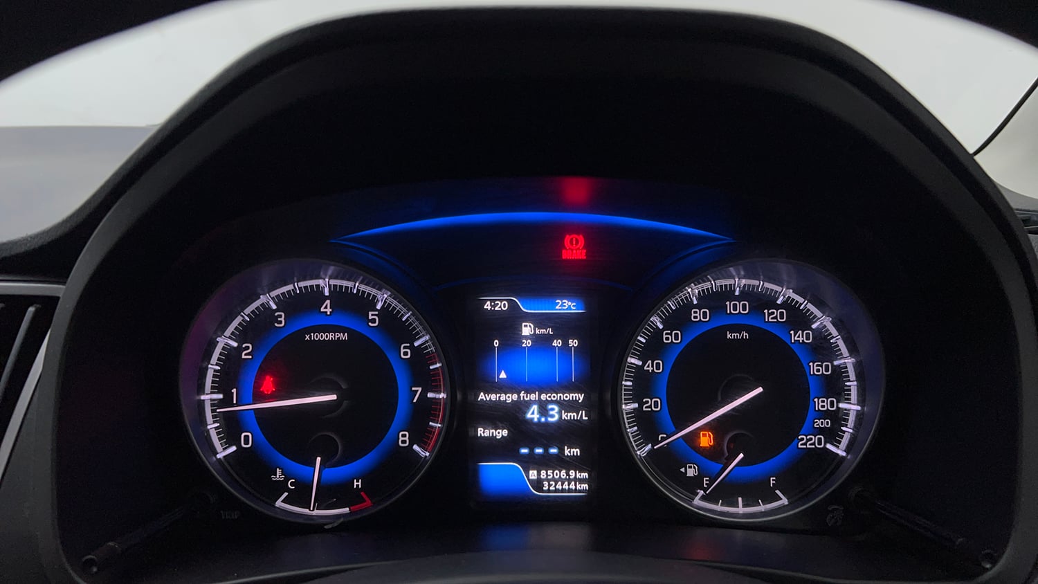 Used 2021 Maruti Suzuki Baleno Zeta Petrol Manual interior CLUSTERMETER VIEW