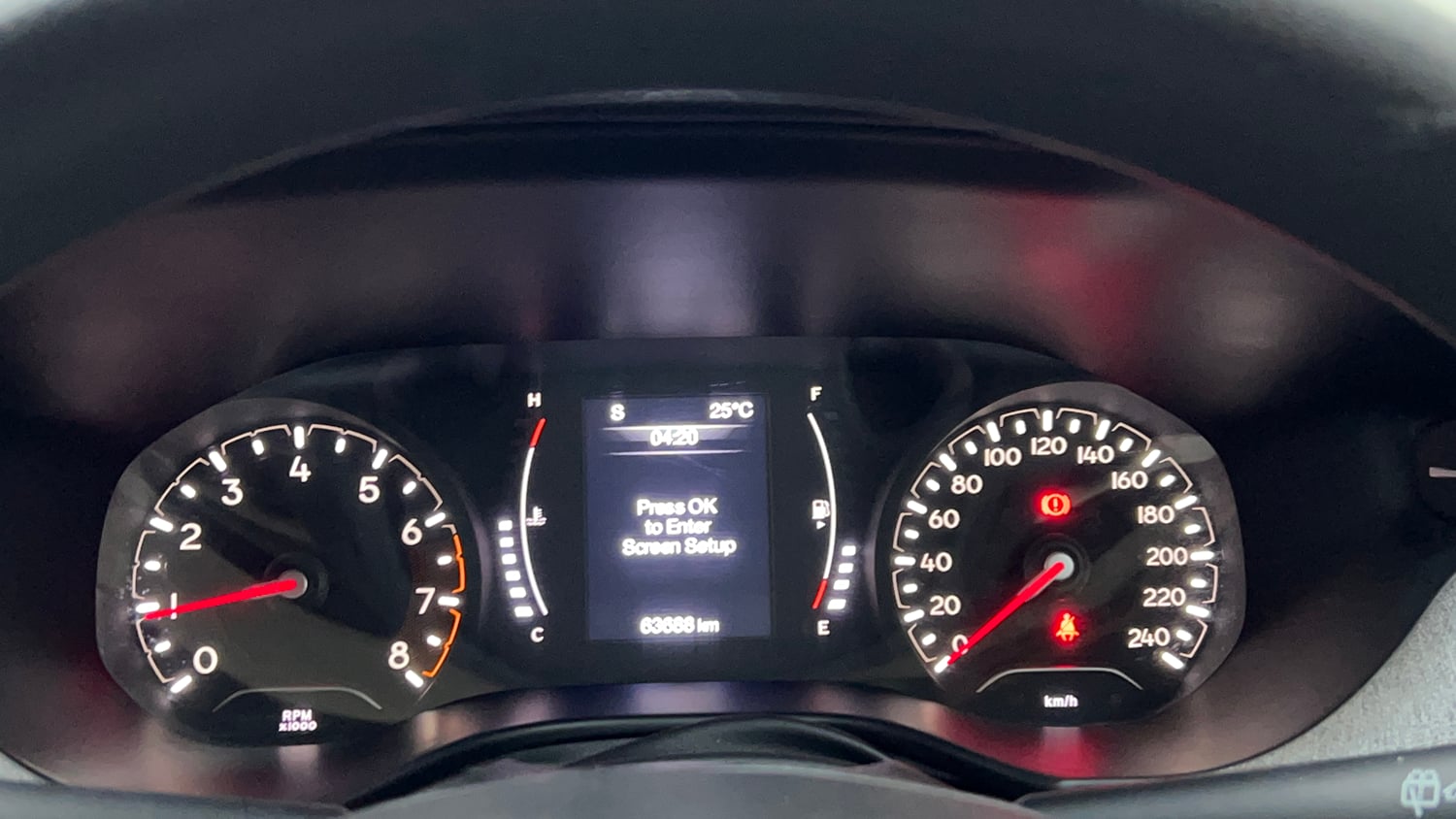 Used 2022 Jeep Compass Sport 1.4 Petrol Petrol Manual interior CLUSTERMETER VIEW