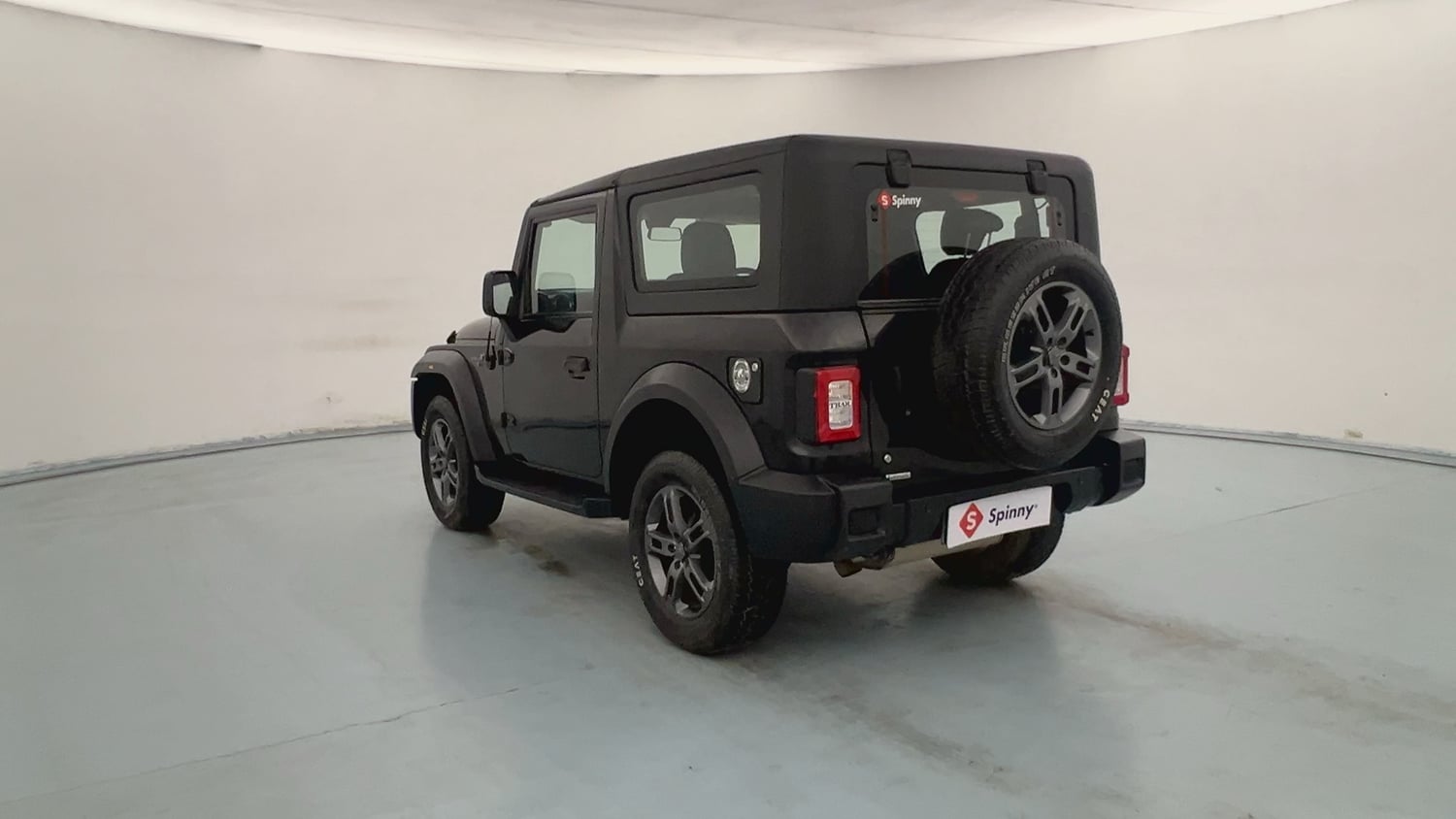 Used 2023 Mahindra Thar LX Hard Top Petrol AT RWD Petrol Automatic exterior LEFT REAR CORNER VIEW