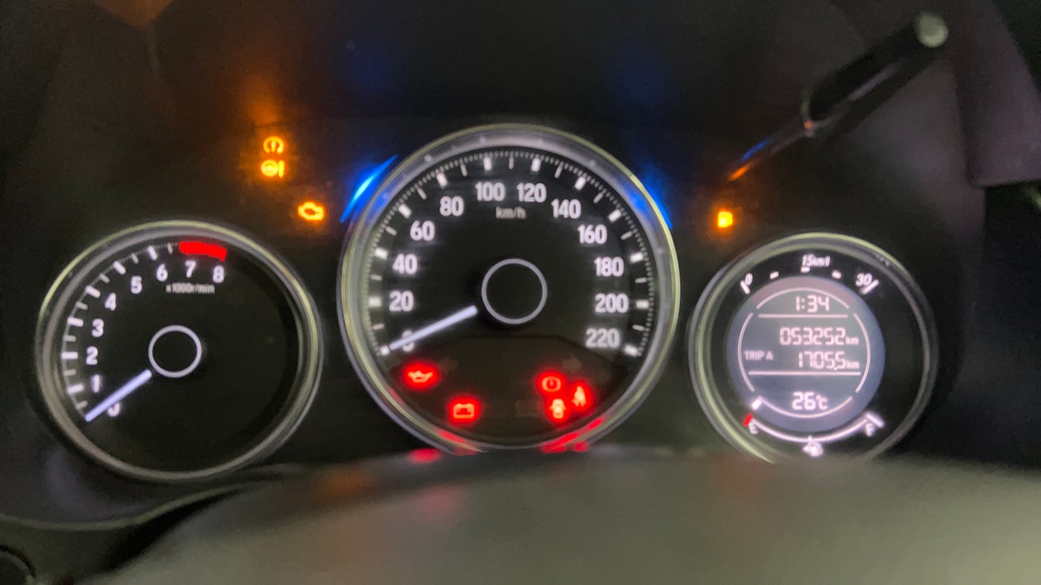 Used 2018 Honda City V Petrol Petrol Manual interior CLUSTERMETER VIEW