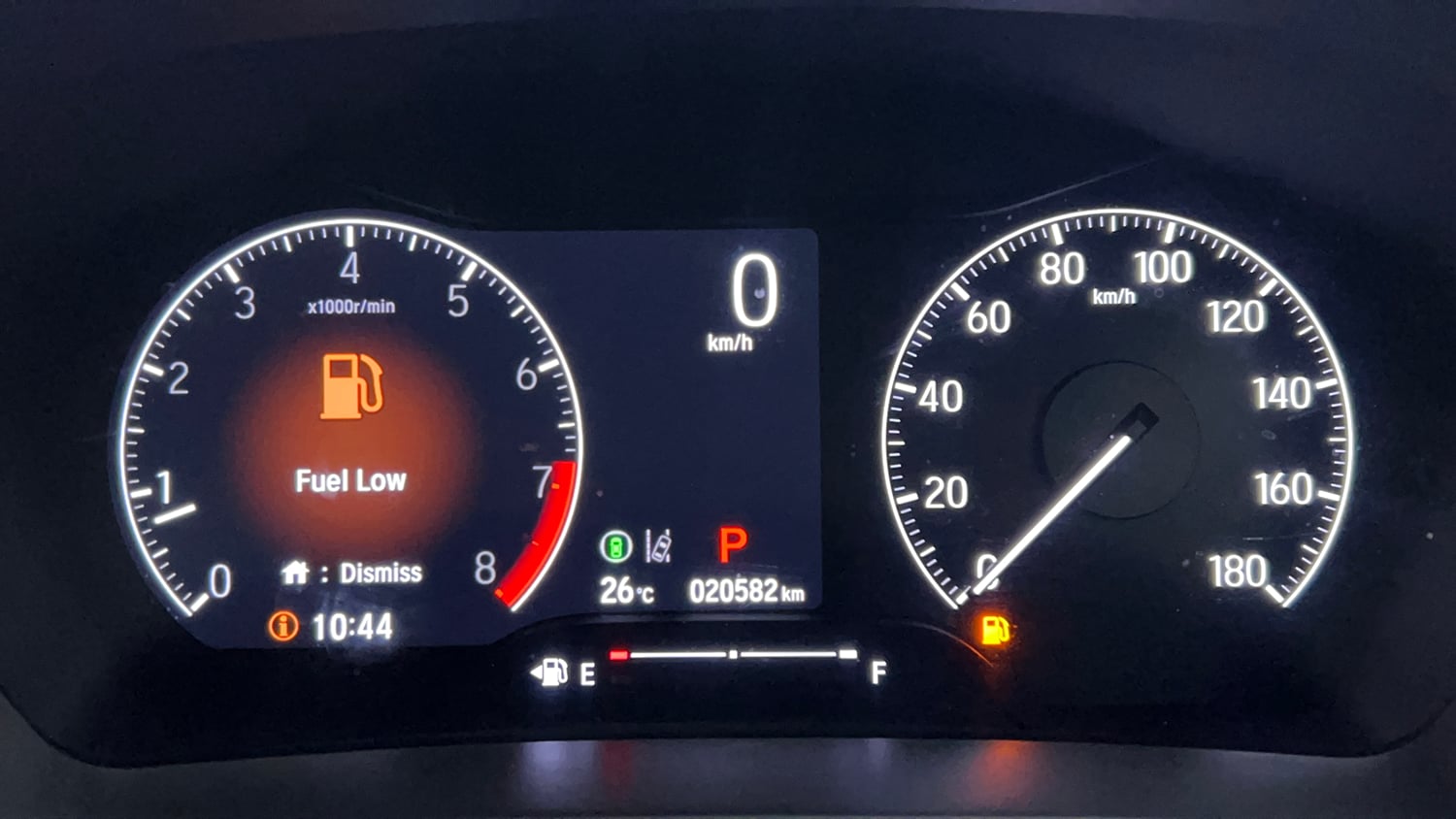 Used 2024 Honda Elevate ZX CVT Petrol Automatic interior CLUSTERMETER VIEW