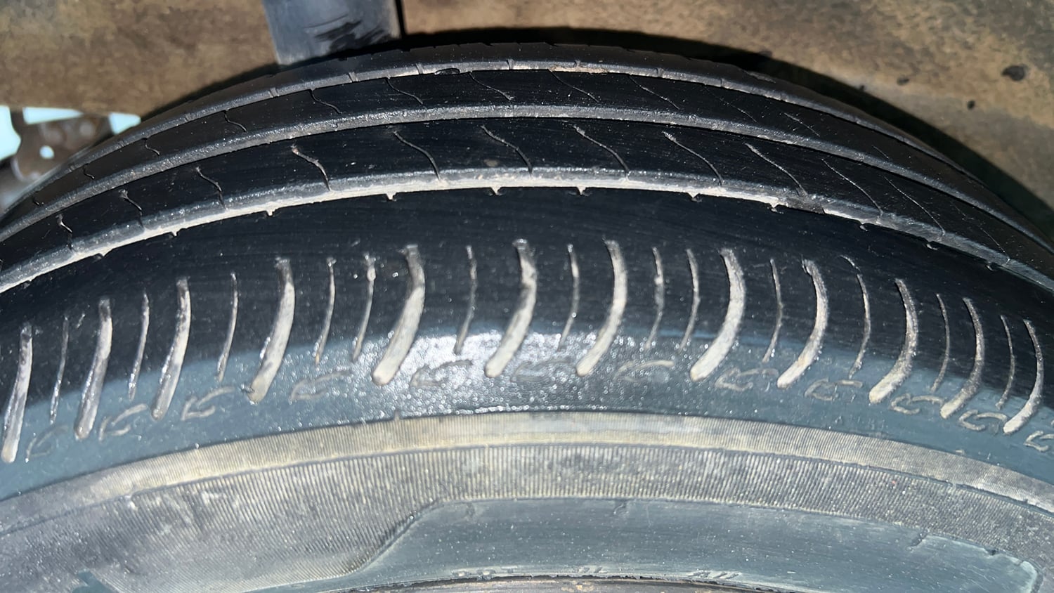 Used 2024 Maruti Suzuki Wagon R VXI 1.0 Petrol Manual tyres RIGHT REAR TYRE TREAD VIEW