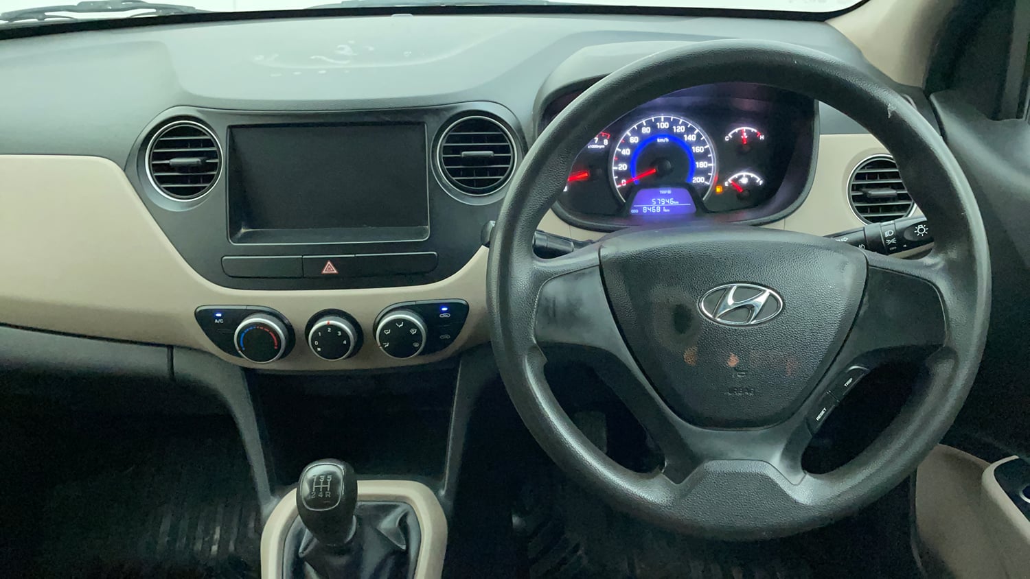 Used 2017 Hyundai Grand i10 Magna 1.2 Kappa VTVT Petrol Manual interior STEERING VIEW