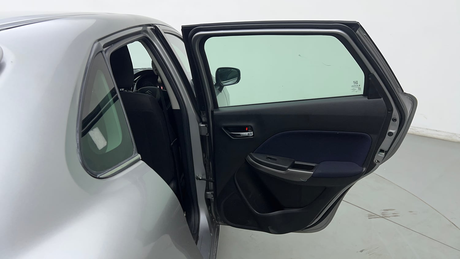 Used 2019 Maruti Suzuki Baleno Alpha Petrol Manual interior RIGHT REAR DOOR OPEN VIEW