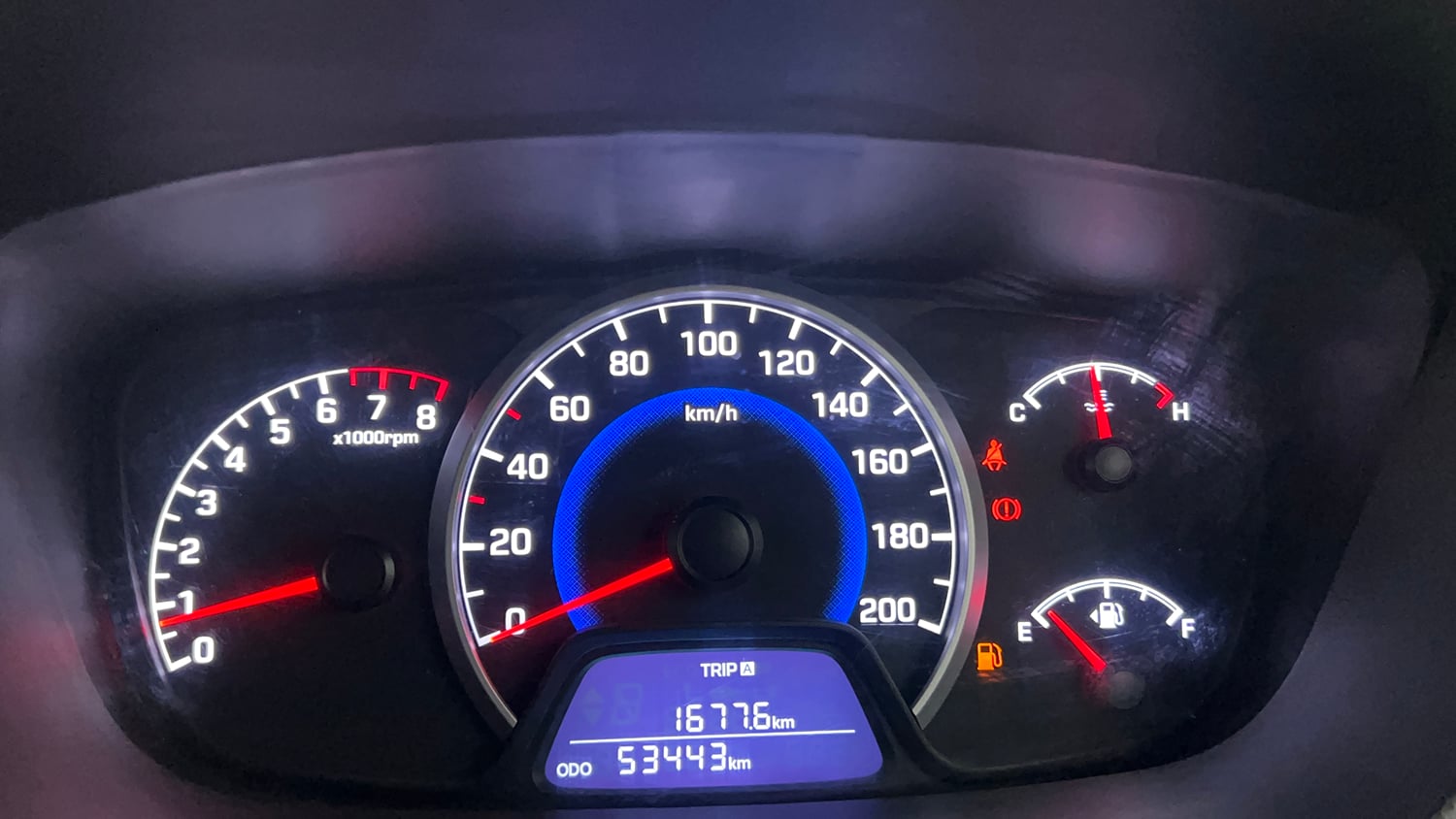 Used 2019 Hyundai Grand i10 Magna 1.2 Kappa VTVT CNG Cng Manual interior CLUSTERMETER VIEW