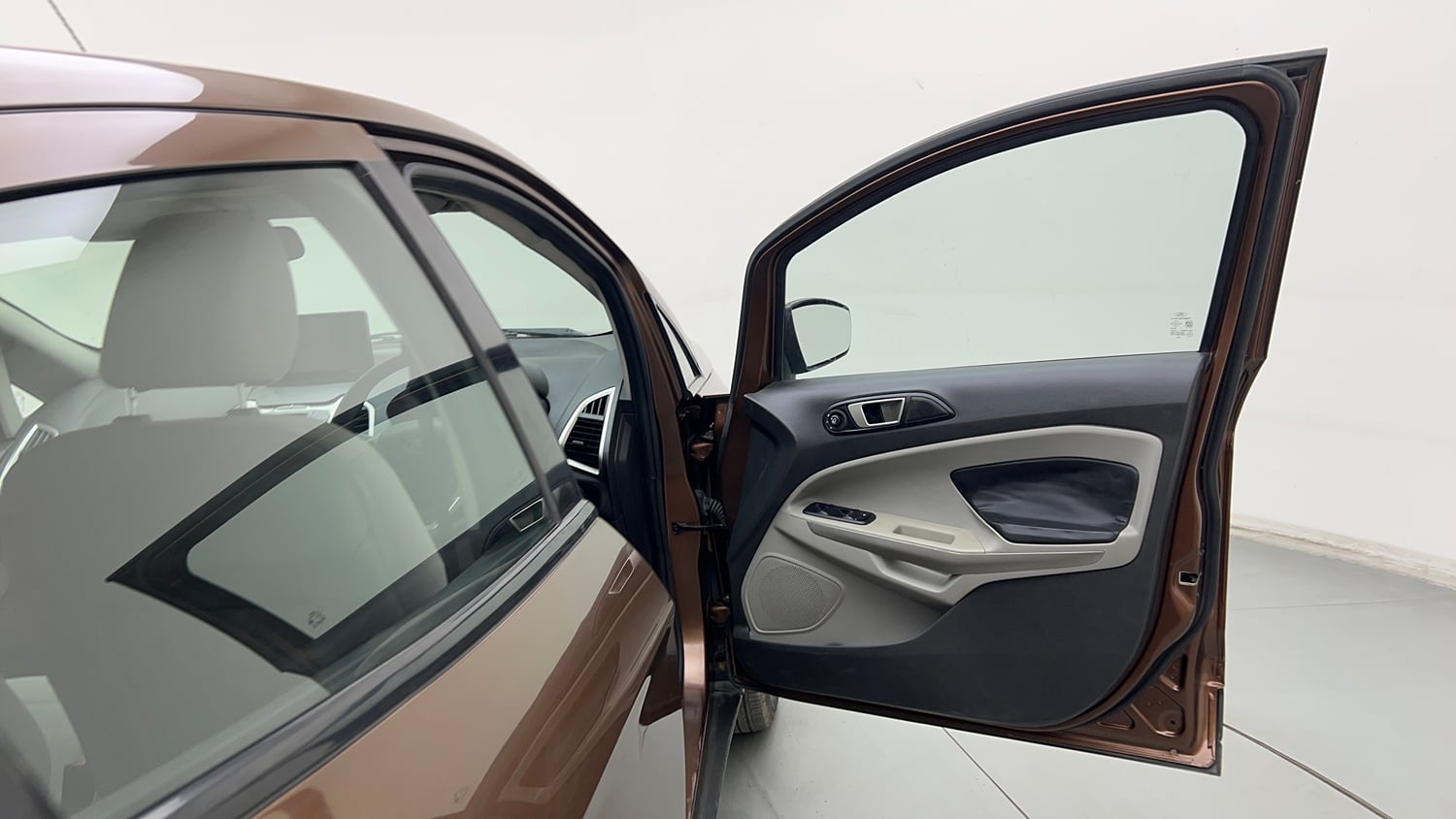 Used 2017 Ford EcoSport Trend 1.5L Ti-VCT Petrol Manual interior RIGHT FRONT DOOR OPEN VIEW