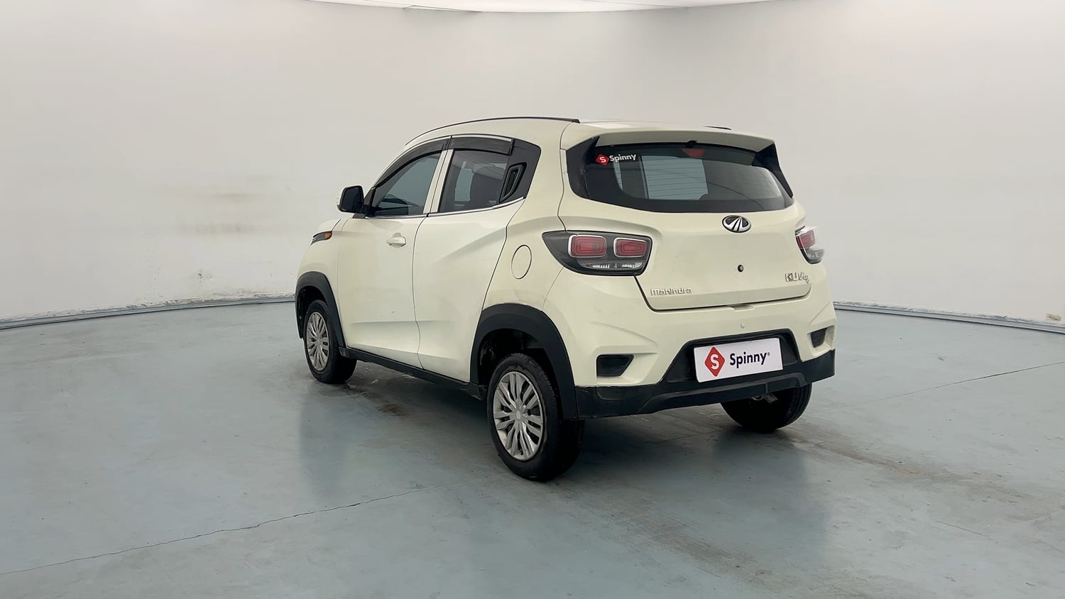 Used 2019 Mahindra KUV100 NXT K4 Plus 6 STR Petrol Manual exterior LEFT REAR CORNER VIEW