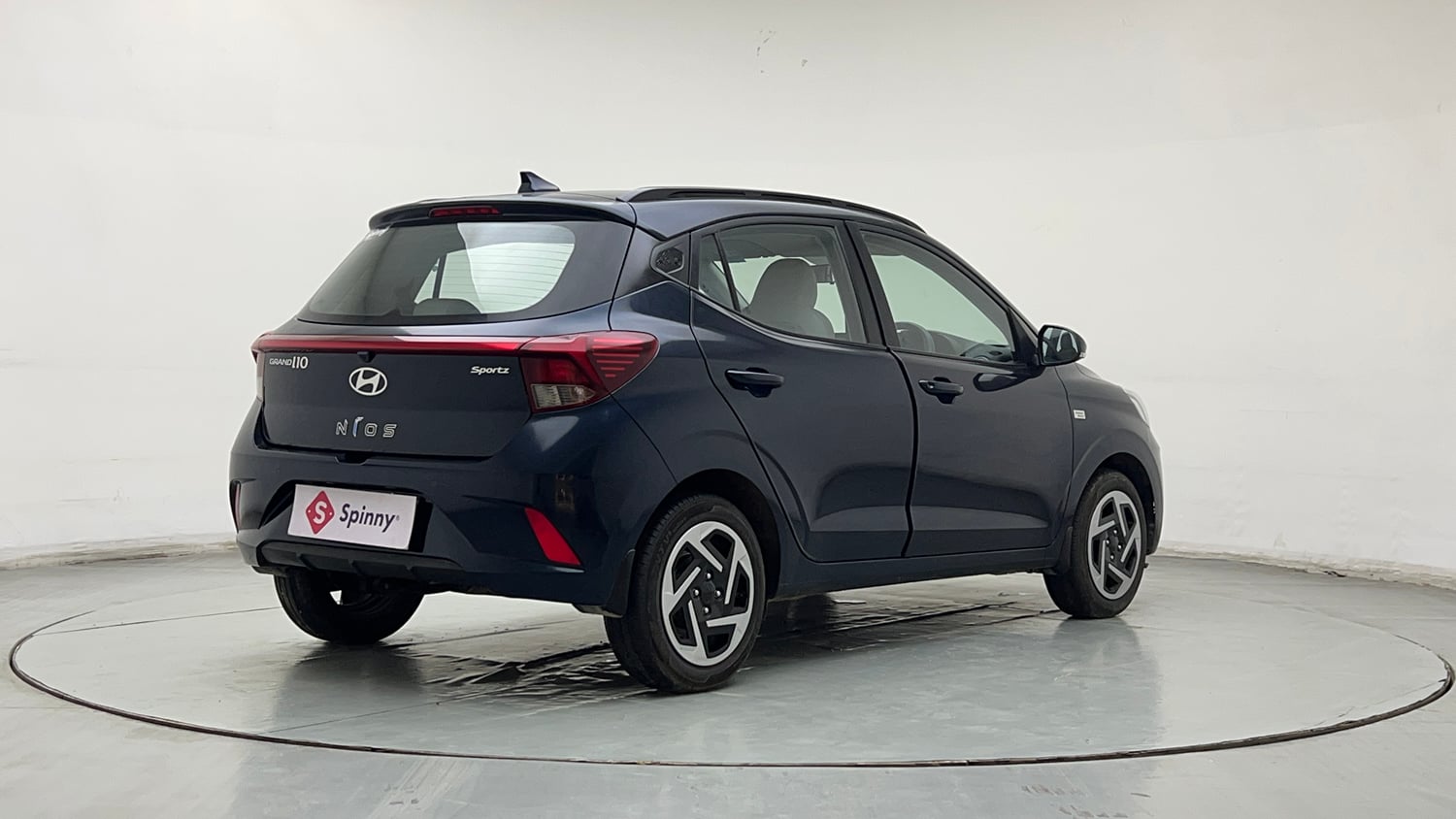 Used 2023 Hyundai Grand i10 Nios Sportz AMT 1.2 Kappa VTVT Petrol Automatic exterior RIGHT REAR CORNER VIEW