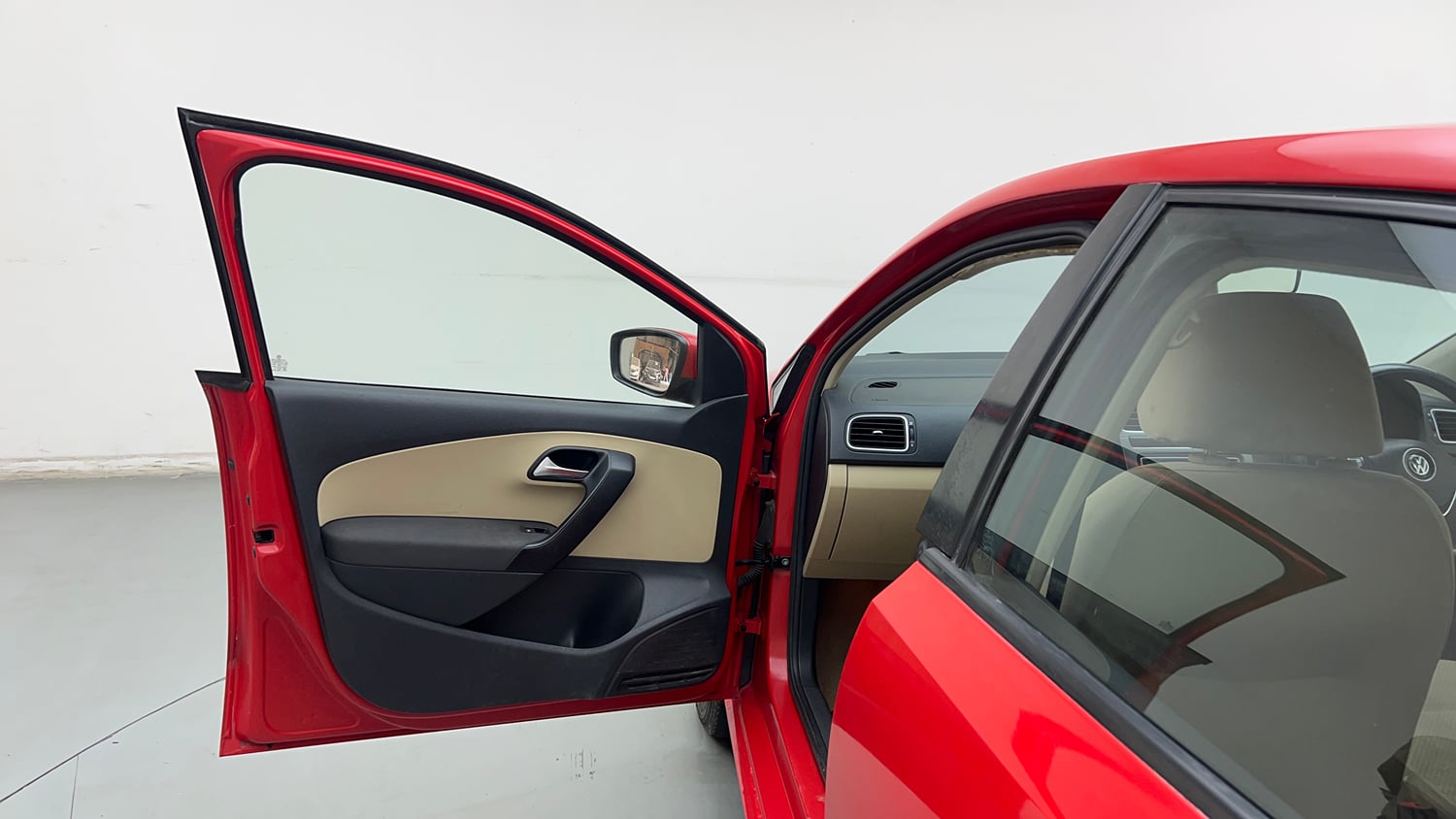 Used 2015 Volkswagen Polo Highline1.2L (P) Petrol Manual interior LEFT FRONT DOOR OPEN VIEW